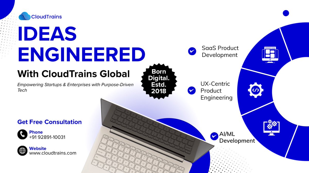 CloudTrains's tweet photo. Big ideas rarely shout.
They whisper — as a gut feeling, a scribble, a “what if.”

At @CloudTrains, we turn those early sparks into real, scalable products.
→ SaaS that grows
→ UX that feels
→ AI that listens

🎯 Free strategy call: https://t.co/fHKQWPvlCE

#MVPdevelopment #AI https://t.co/UyF8av8c5p