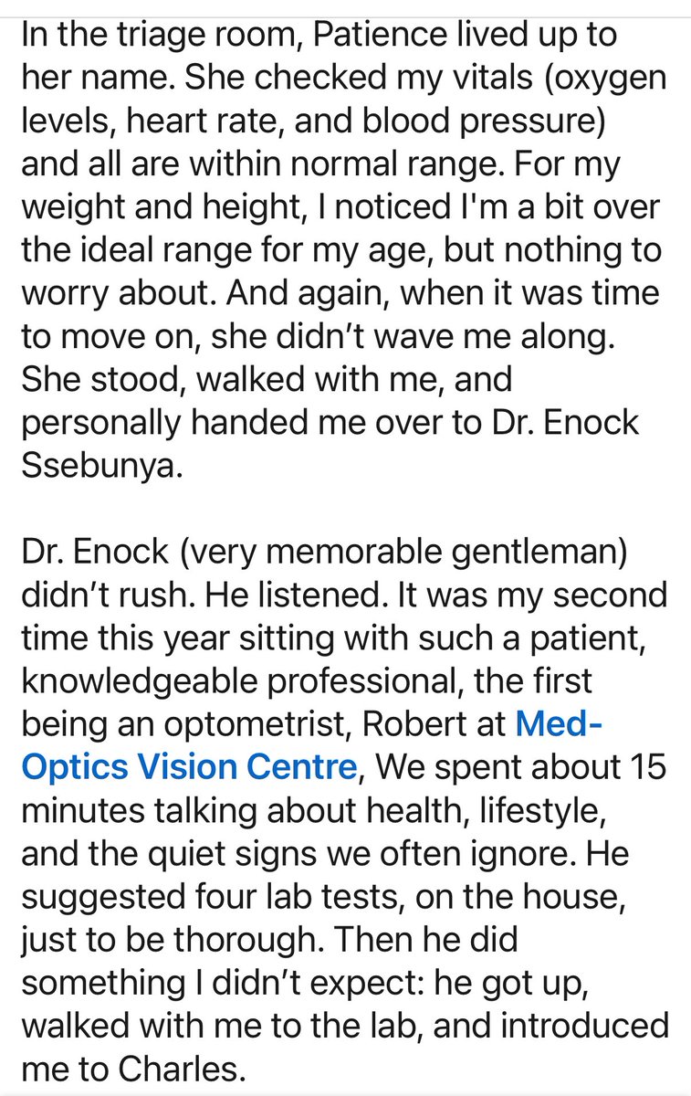 andykristian's tweet image. A man came to @KarisMedical and left a glowing review on public media — that’s why I am re-sharing; as it doesn’t break patient confidentiality. I am super proud that our team is taking our #beyondcare mantra seriously, and people are noticing. Humbled! Thank you Mr. Kiryowa 🙏🏽