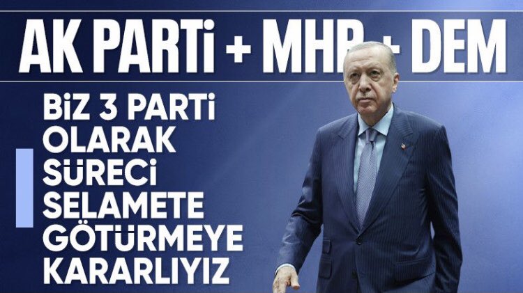 Erdoğan CHP’nin elinden siyasi oyuncağı DEM partiyi  aldı zıplamaları ondan.