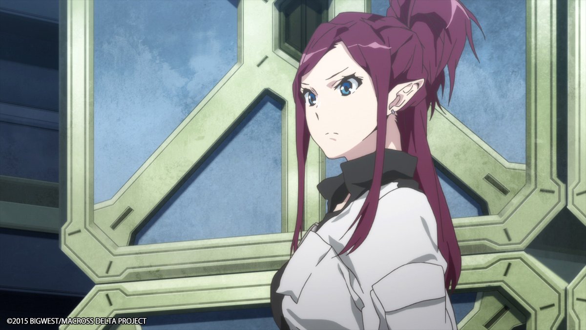 MACROSS_BIGWEST's tweet image. #MacrossDelta Character Introduction
Mirage Farina Jenius: A pilot with Delta Flight, Mirage is a member of the "Jenius" family, renowned for their piloting skills. She tends to be serious and uptight by nature.
📺Watch Mission 01: youtu.be/f1vlMM2FCt4?fe…