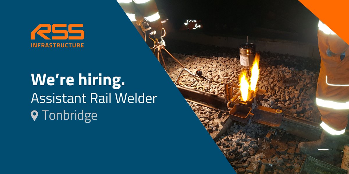 Assistant Rail Welder (PTS) Wanted – Immediate Start
Tonbridge📍

For more details and to apply, visit our careers page:
🔗recruitment.rssinfrastructure.com/job/4b9227e3-d…

Alternatively, contact Rebecca Clift:
📞 07436 348 293
📧 becky.clift@rssinfrastructure.com

#railjobs #Welder #Tonbridge
