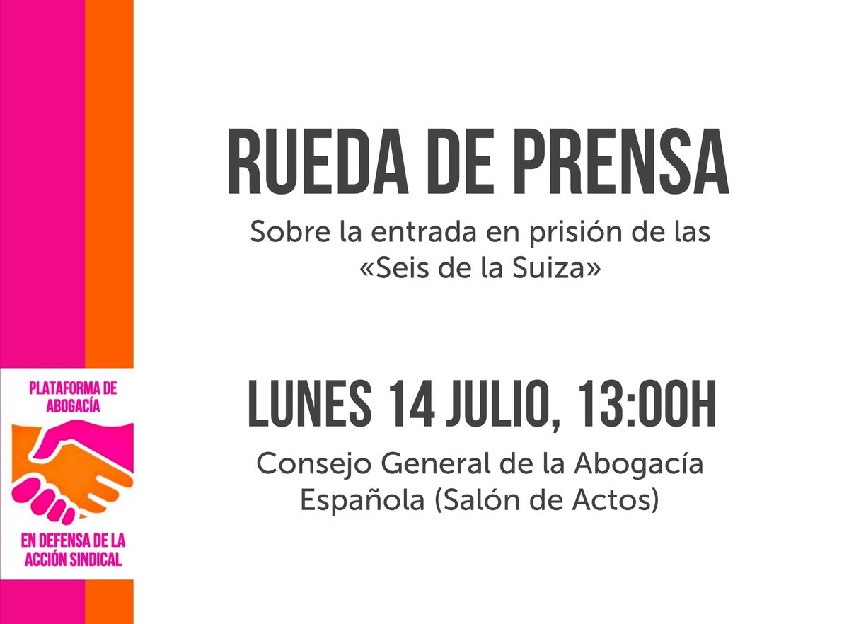 Plataforma Abogacía Defensa de la Acción Sindical tweet media