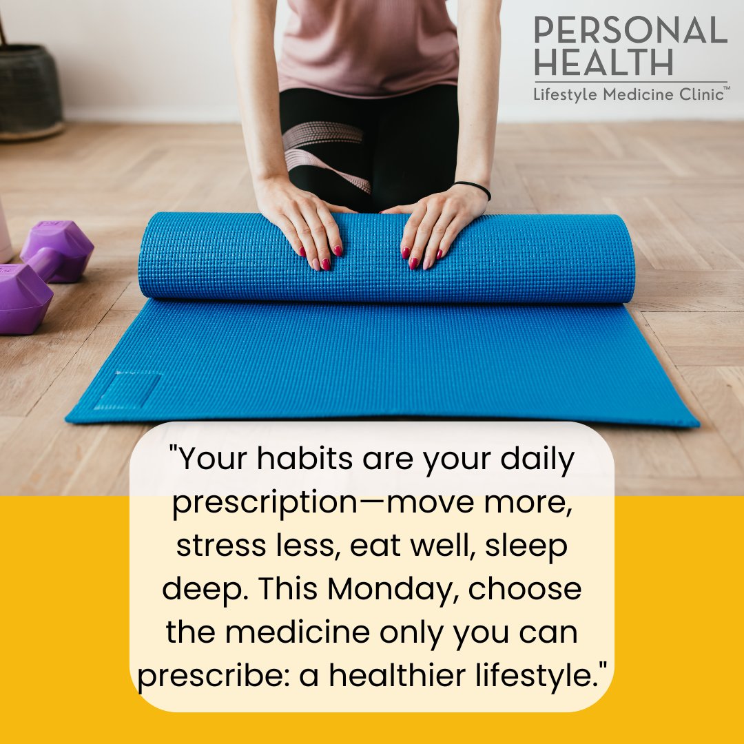 Lifestyle medicine is about empowering you to take control of your health—through the choices you make every day. 🧠❤️

Small steps lead to powerful change. Your health isn't just about genetics or medications—it's about how you live, today and every day. 💪