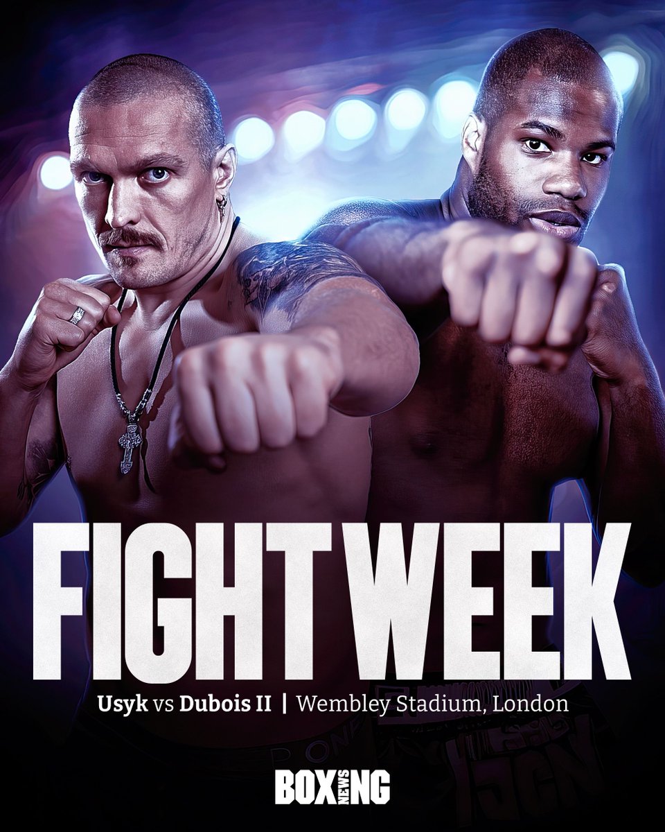 Boxing News (@boxingnewsed) on Twitter photo π§΅ π
π’π π‘π ππππ€ ππ‘π«πππ π§΅
Wembley Stadium awaits as Oleksandr Usyk and Daniel Dubois meet for the second time.
Can Dubois become Britain's first undisputed heavyweight champion since Lennox Lewis, or will Usyk's greatness shine through once again?
#UsykDubois2 π§΅ π
π’π π‘π ππππ€ ππ‘π«πππ π§΅
Wembley Stadium awaits as Oleksandr Usyk and Daniel Dubois meet for the second time.
Can Dubois become Britain's first undisputed heavyweight champion since Lennox Lewis, or will Usyk's greatness shine through once again?
#UsykDubois2