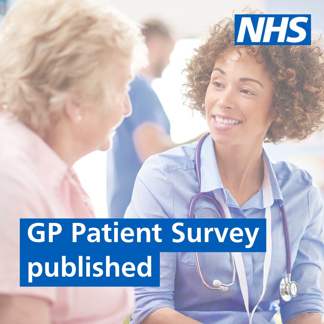 PrimaryCareNHS's tweet image. The 2025 GP Patient Survey highlights the hard work of teams delivering Pharmacy First, better digital systems, and recruiting more dentists — making primary care easier to access. See the results: gp-patient.co.uk