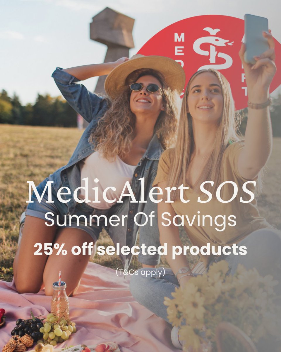 🛶 Go further. Stay protected!
This summer, your adventures deserve peace of mind.
Get 25% off selected MedicAlert products with our SOS Summer Of Savings.

🧭 Wherever life takes you, be ready for the unexpected.

#SummerOfSavings #MedicAlertUK