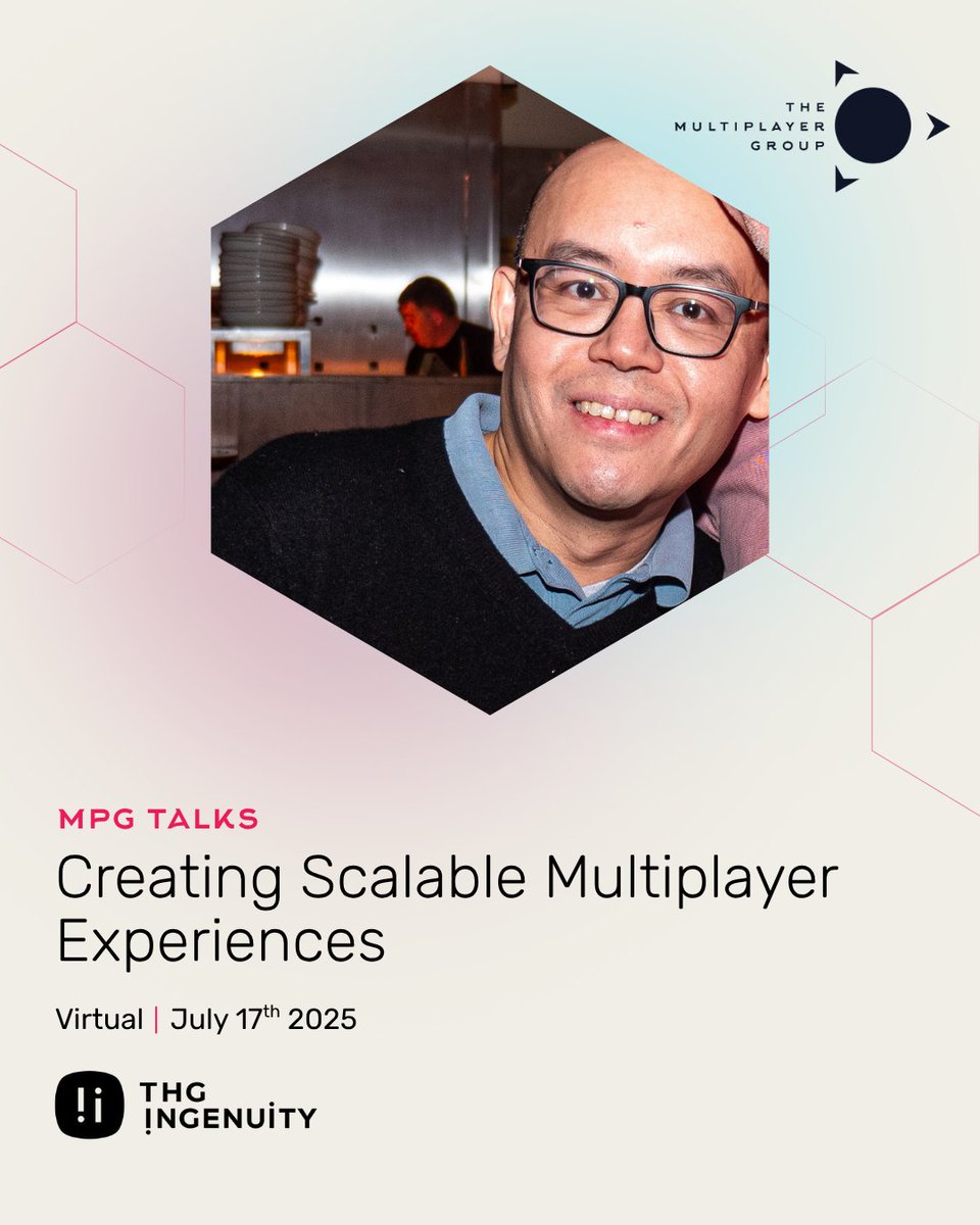 multiplayerdev's tweet image. Join Phil, our Head of Engineering at the THG Ingenuity virtual event for a range of technical discussions on scalable multiplayer game development 😎

📆 17th July | From 3pm - 4:30pm 🎟️ 

Free tickets 👉 loom.ly/R0UyYVg

#WeAreMultiplayer #MPG #GameDev #THGIngenuity