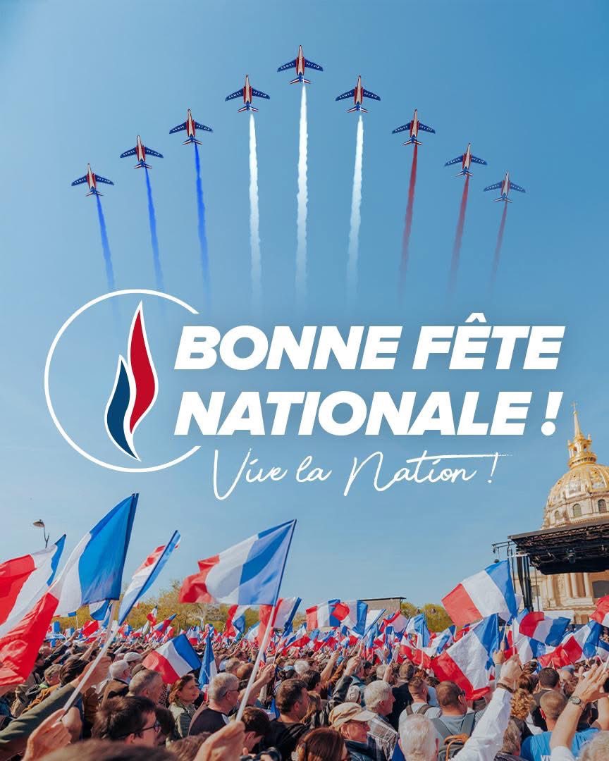 Le Rassemblement National - Moselle vous souhaite une très belle fête du 14 juillet 🇫🇷
Vive le France 🇫🇷
