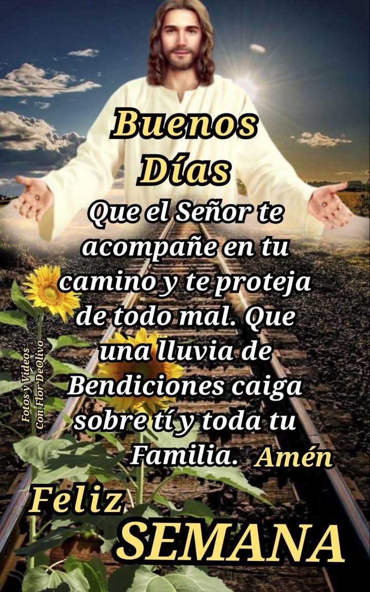 14 de JULIO 2O25 
PRIMER DÍA DE LA SEMANA 🙏🙏