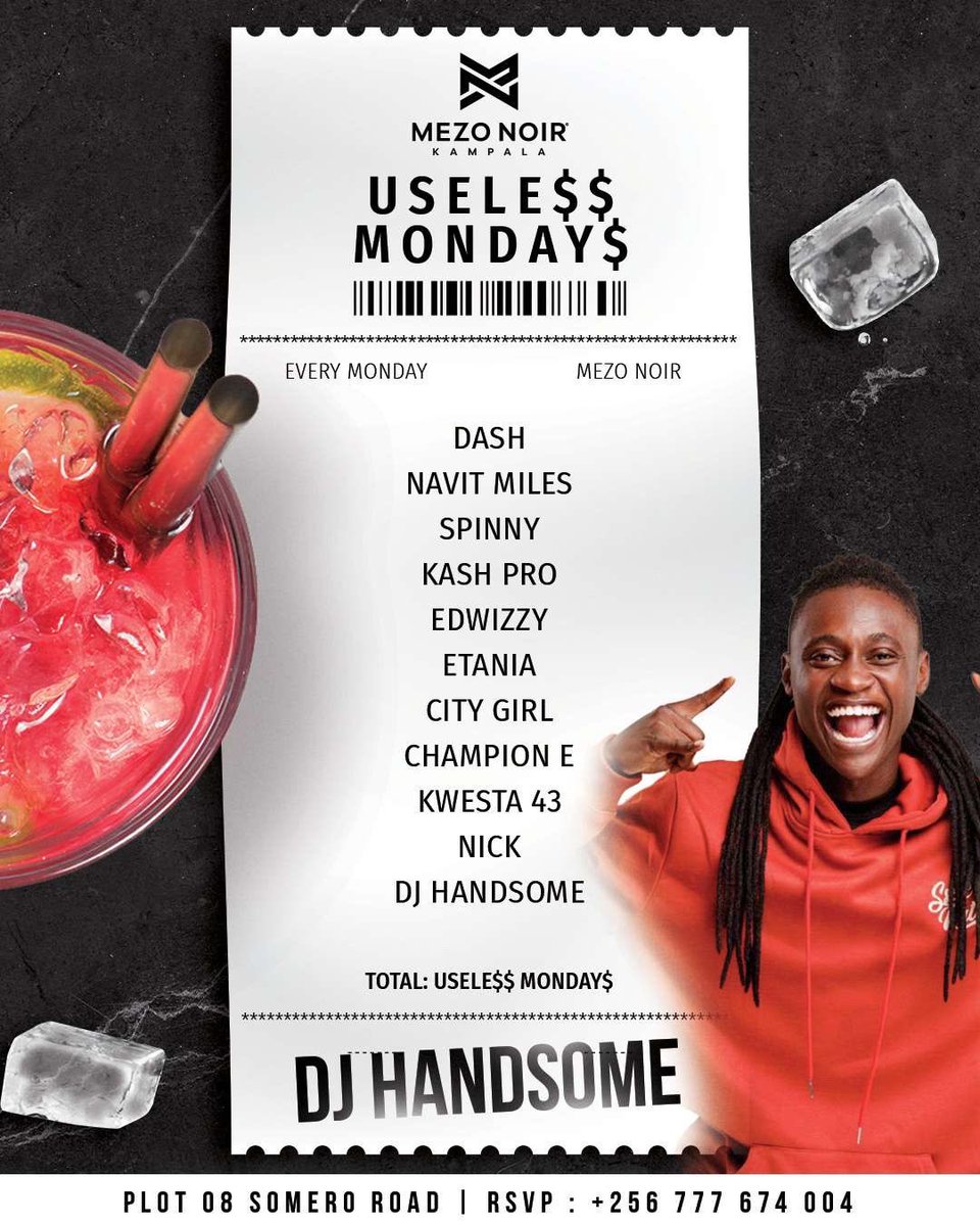 Dj Handsome🇺🇲 (@deejayhandsome_) on Twitter photo After work, pass by ,grab a cocktail. tequila bottle you can even get a bottle too before you go. Lets support each other guys. I will be there show me the support my friends
<a href="/SseseNation/">Ssese Nation</a>
<a href="/__DJKai/">DJ Kai</a>
<a href="/DjEssmatic/">Essmatic</a>
<a href="/NellyCazmo/">Nelly Cazmo</a>
<a href="/chozen_phoebe/">Eng.Chozen</a>
<a href="/MezoNoirUG/">MEZO NOIR UG</a>
<a href="/djdash/">Dash</a> <a href="/edwizzyselekta/">edwizzy selekta</a> After work, pass by ,grab a cocktail. tequila bottle you can even get a bottle too before you go. Lets support each other guys. I will be there show me the support my friends
<a href="/SseseNation/">Ssese Nation</a>
<a href="/__DJKai/">DJ Kai</a>
<a href="/DjEssmatic/">Essmatic</a>
<a href="/NellyCazmo/">Nelly Cazmo</a>
<a href="/chozen_phoebe/">Eng.Chozen</a>
<a href="/MezoNoirUG/">MEZO NOIR UG</a>
<a href="/djdash/">Dash</a> <a href="/edwizzyselekta/">edwizzy selekta</a>