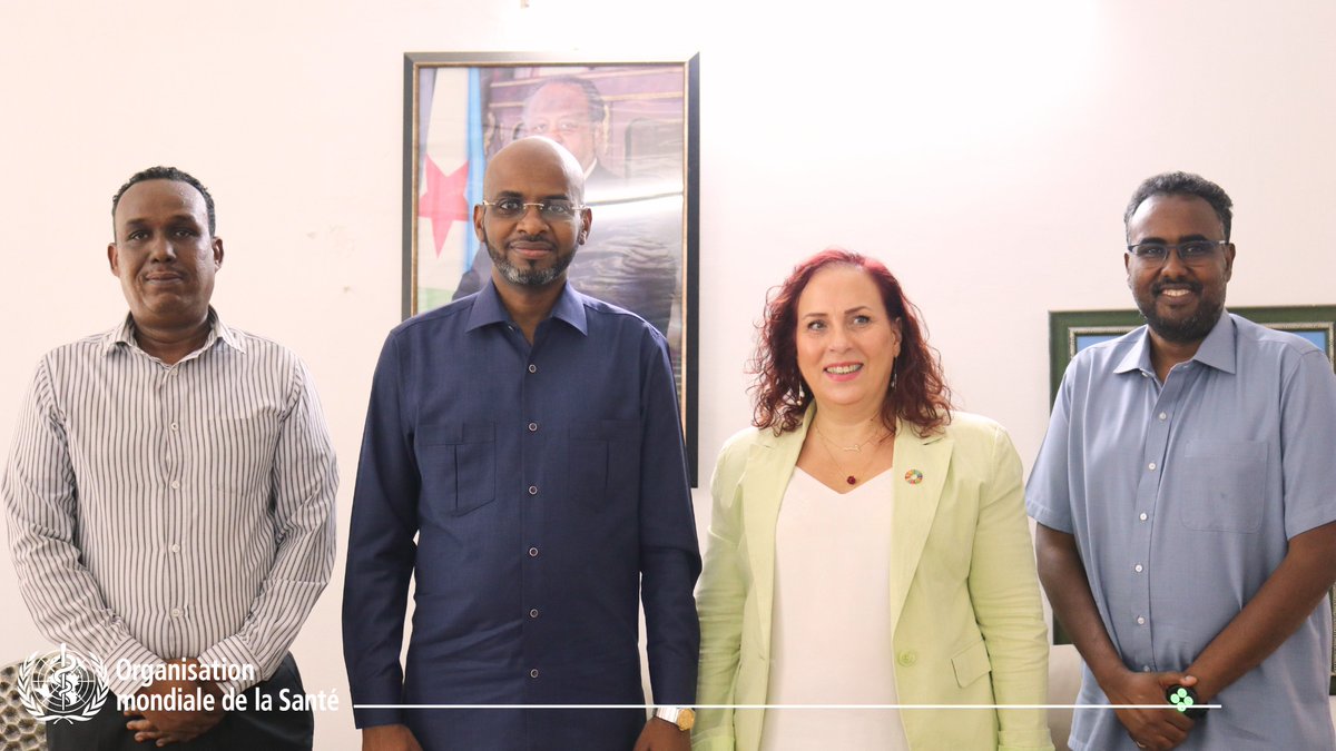 WHO Djibouti (@whodjibouti) on Twitter photo 🌍Visite officielle de <a href="/Joumanahermes/">Joumana Hermes</a> Représentante de <a href="/WHODjibouti/">WHO Djibouti</a>, auprès du Ministre de l’Environnement.
Dialogue engagé sur l’approche "One Health", la gestion des déchets sanitaires et les liens entre santé humaine, animale et environnementale.
#SantéPourTous #Climat 🌍Visite officielle de <a href="/Joumanahermes/">Joumana Hermes</a> Représentante de <a href="/WHODjibouti/">WHO Djibouti</a>, auprès du Ministre de l’Environnement.
Dialogue engagé sur l’approche "One Health", la gestion des déchets sanitaires et les liens entre santé humaine, animale et environnementale.
#SantéPourTous #Climat