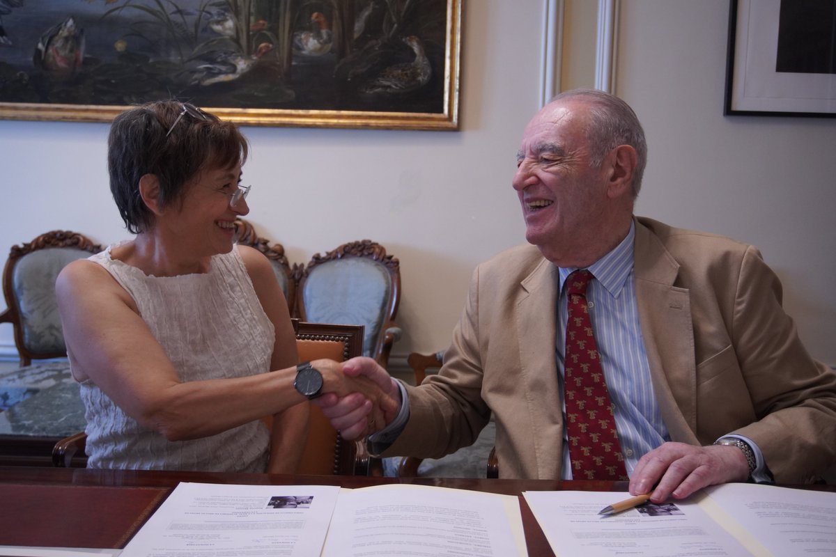 El pasado 11 de julio, Sonia Masats tuvo la generosidad de donar a la Academia el retrato de Antonio Saura realizado por su padre, el reconocido fotógrafo Ramón Masats.