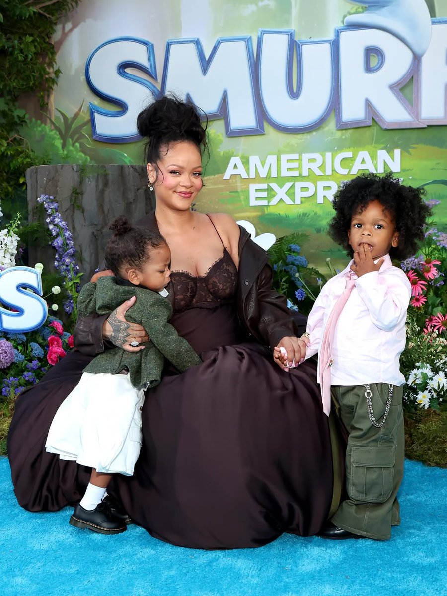 Rihanna pulled up with Dior-clad toddlers like it’s fashion week in the forest.

RZA &amp; Riot wore Jonathan Anderson’s Dior debut, and yes — the mini menswear moment ate.

#Rihanna #RZA #Riot #Dior #Smurfs