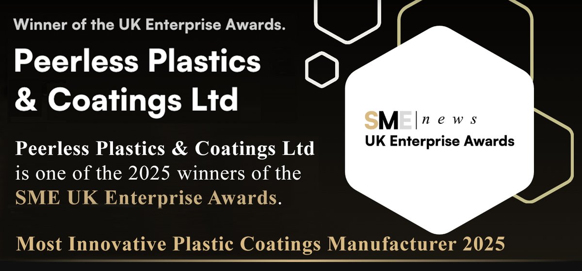 We are very happy to announce another award!

Thank you to <a href="/SME__News/">SME News</a> for voting us "Most Innovative Plastic Coatings Manufacturer 2025"

A big WELL DONE TEAM and well done to all the other nominees.

Read more here:
lnkd.in/e3V2Mpjz

#awardwinning #innovative #coatings