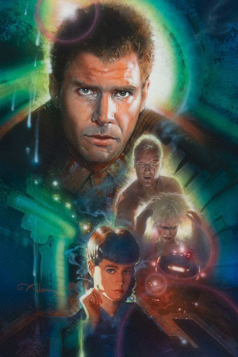 HumanoidHistory's tweet image. BLADE RUNNER poster concept by John Alvin, 1982.