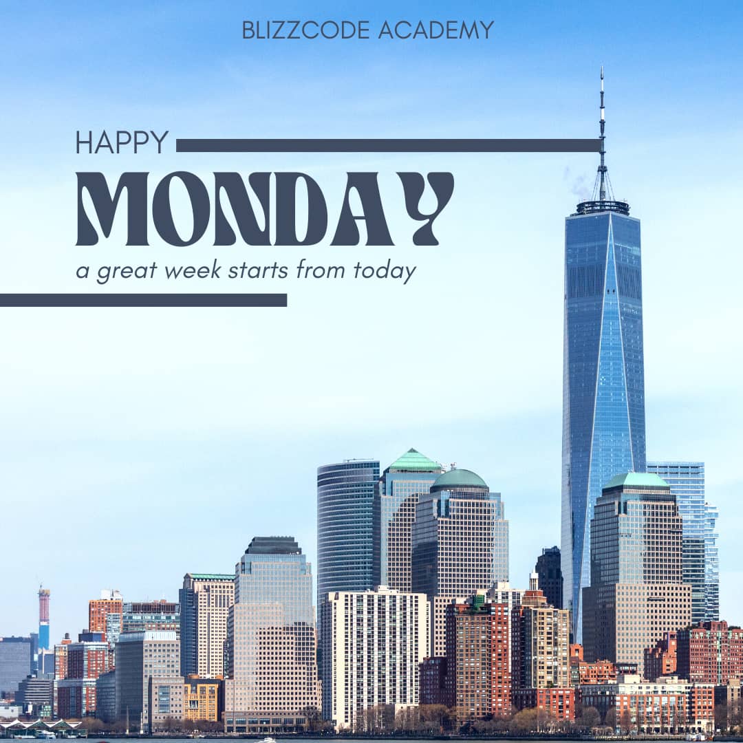 blizz_code's tweet image. Hello everyone
Welcome to another beautiful week 🥳🥳🥳. The Blizzcode Academy team wishes everyone a wonderful and productive week!
#blizzcodeacademy #newweek