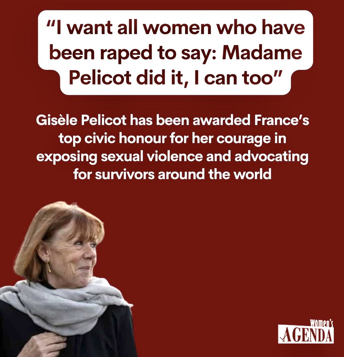 Forget balls of steel; we are talking ovaries of iron. #Pelicot <a href="/WomensAgenda/">Women's Agenda</a>