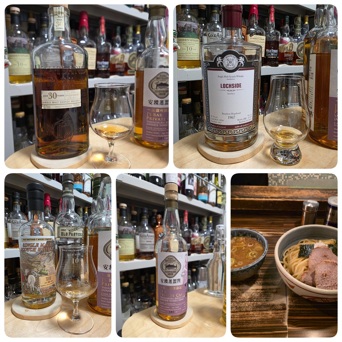 ハイランドパーク30年
ロッホサイド1967 44年(Malts of Scotland)
グレンエルギン 22年 バッチ2(ブティックウイスキー)
安積2017/J’s Bar-蒸溜所探訪記-

どれも善きでした🥃