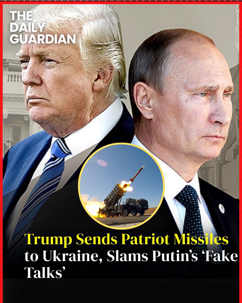 Trump Sends Patriot Missiles to Ukraine, Slams Putin’s ‘Fake Peace Talks’: “He Talks Nice, Then Bombs Everyone” 

#trump #putin #usa #russia #tdg #worldnews #breakingnews