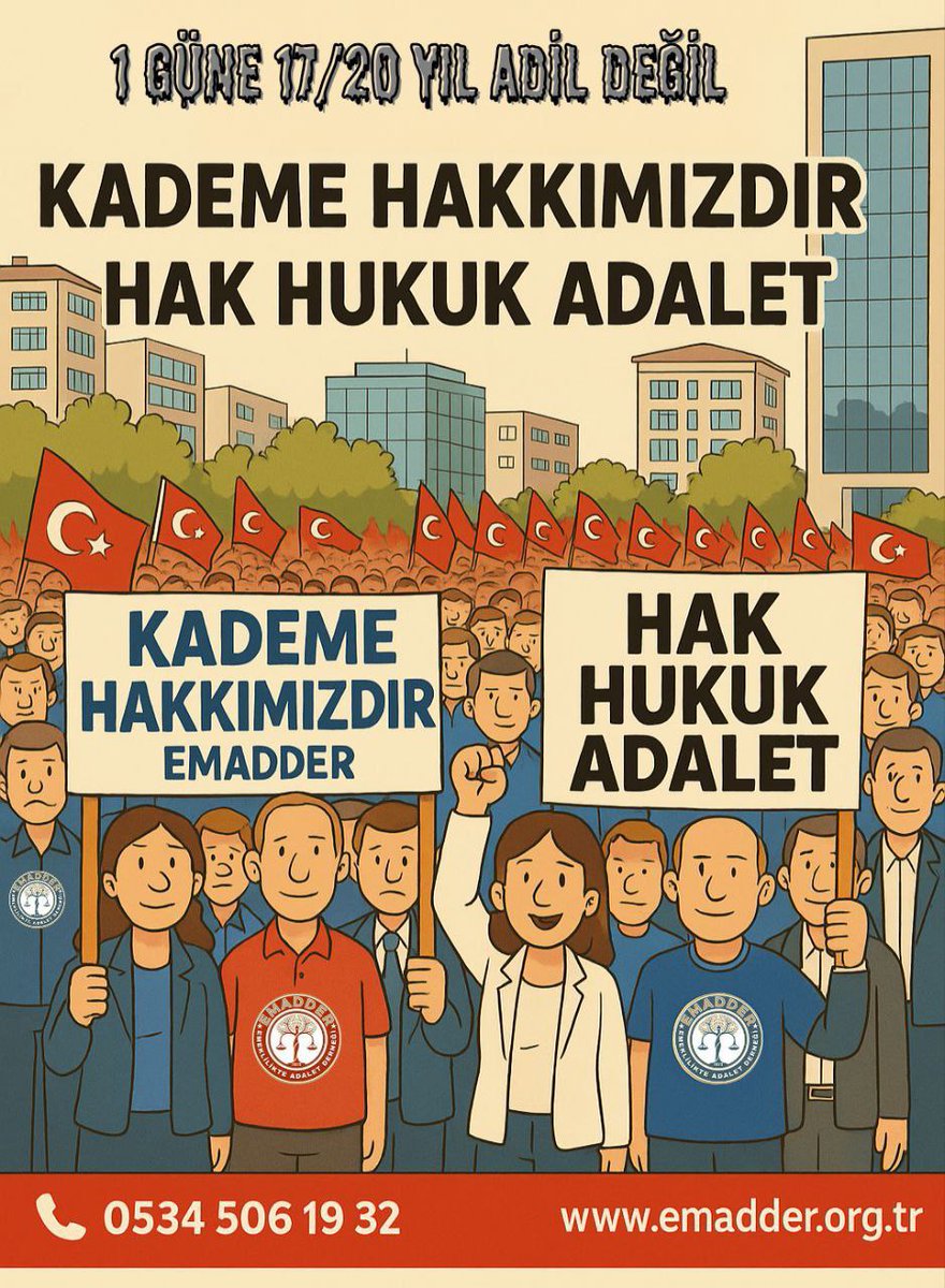 Yeter artık.. Adalet istiyoruz. <a href="/EmadDernegi/">EMEKLİLİKTE ADALET DERNEĞİ ⚖️</a> 
<a href="/EMADDER_KADEME/">EMADDER RESMİ SOHBET SAYFASI</a> 
#KademeEmekçininAlınteridir