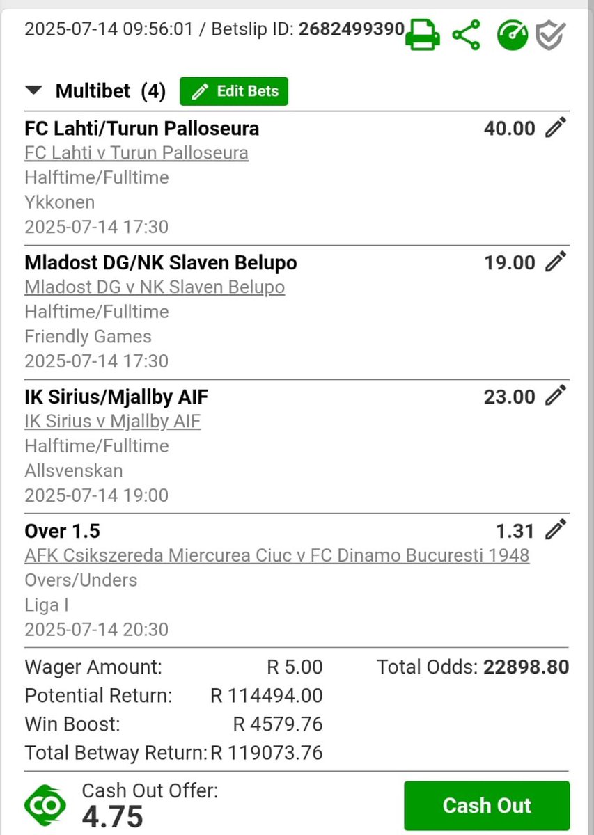 Donsie_HustleZA's tweet image. Booking Code BW6AEA92E ✅🙏🏻⏰🥅⚽️✨💫✍️ Preparing journey to #AugustLEAGUE #betwaycodes #betwaysquad #HALFTIME_FULLTIME_MARKET 🍀#Luckywin