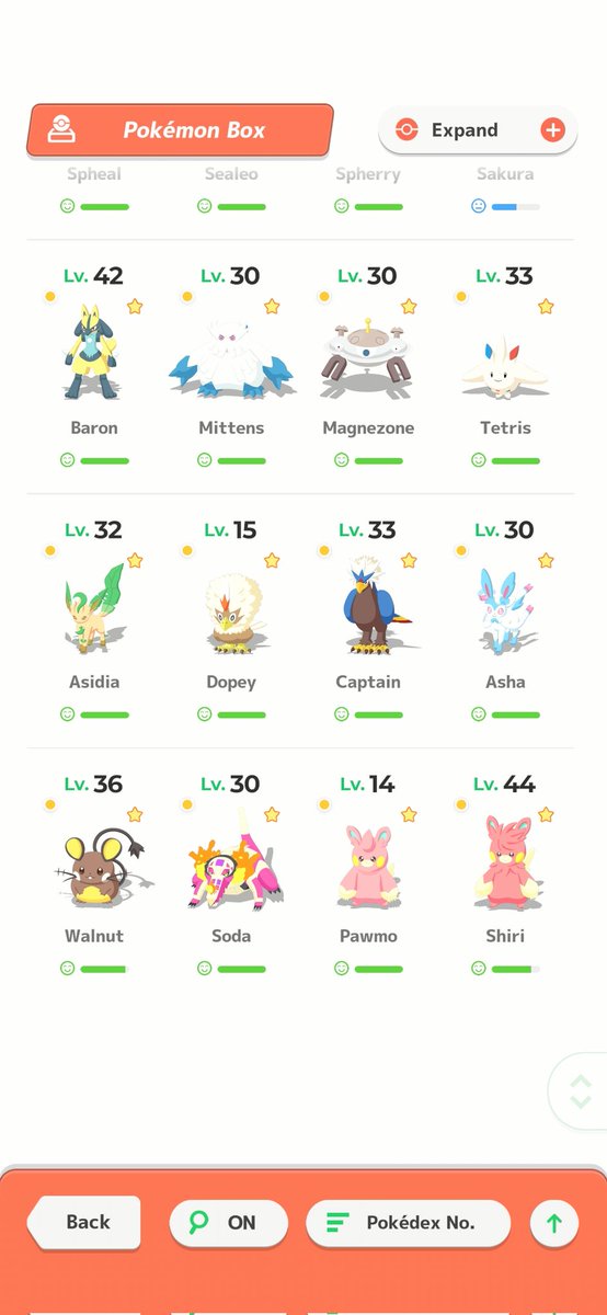 JTslasher's tweet photo. #PokemonSleep2nd posting the shiny collection since day 1! https://t.co/2Vget5sDeV