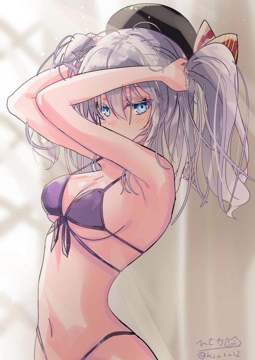 hizaka12's tweet image. 水着の鹿島
#艦これ版深夜の真剣お絵描き60分一本勝負
#艦これ版真剣お絵描き60分一本勝負_20250713