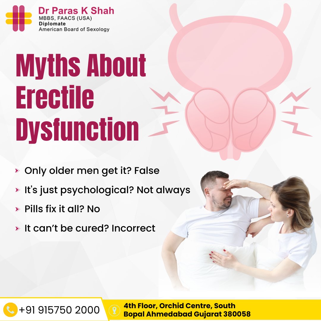 drParas67862's tweet photo. Think ED is just a “mental issue”? Or only for older men? ❌
It’s time to bust the myths.
 Dr. Paras Shah sets the facts straight on Erectile Dysfunction.
💡 Don’t believe the hype — get the right info.
#DrParasShah #ErectileDysfunction #MensHealth #SexualHealth #EDAwareness https://t.co/0QGgY9F0mi