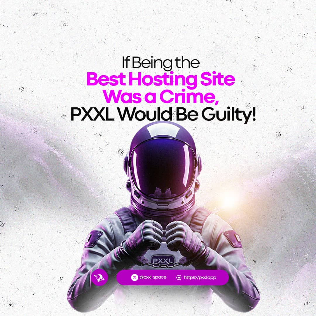 pxxl_space's tweet image. BREAKING NEWS: PXXL IS UNDER ARREST! 🚨
PXXL has been found guilty of hosting too fast, looking too fine, being too user-friendly, and launching way too loud 😤🚀.
Authorities say it’s "too good to be legal."
But the internet knows: PXXL is guilty of greatness.
Guilty or not??