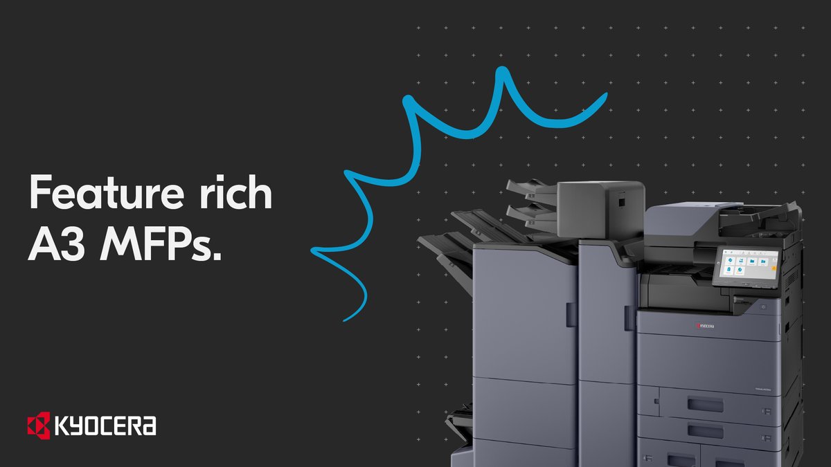 Meet the TASKALFA MZ7001ci/MZ7001i Series.​

✅ Integrated AI security features​
✅ Cloud connected
✅ User-friendly operation panel​
✅ Outstanding reliability​
✅ Top-tier security​

See what other features it includes here 👉 kyoceradocumentsolutions.eu/en/smarter-wor…
