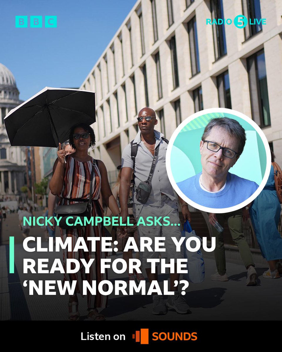 bbc5live's tweet image. The UK is breaking heat and rainfall records increasingly frequently, the Met Office has warned.
The weather service says there are more extremely hot days and fewer cold nights - what are you doing to adapt?
Should we build our houses differently? Improve flood defences?…