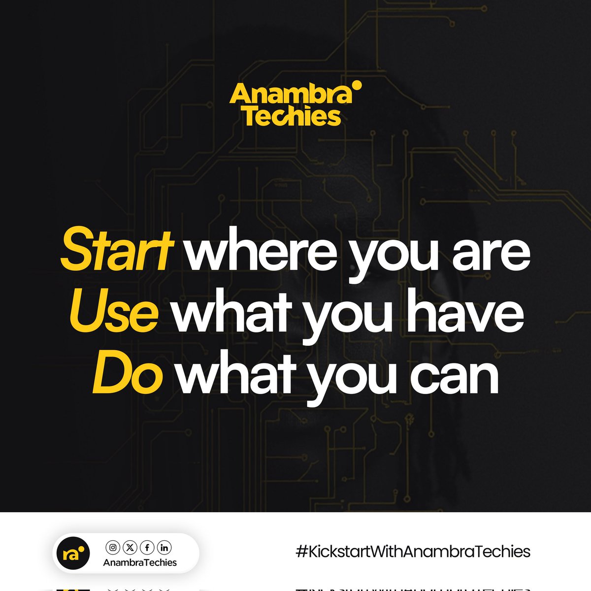 AnambraTechies's tweet image. Stop waiting for perfect conditions
Start with what you have
That's how greatness begins💪
#anambratechies #Tech #MondayMotivaton