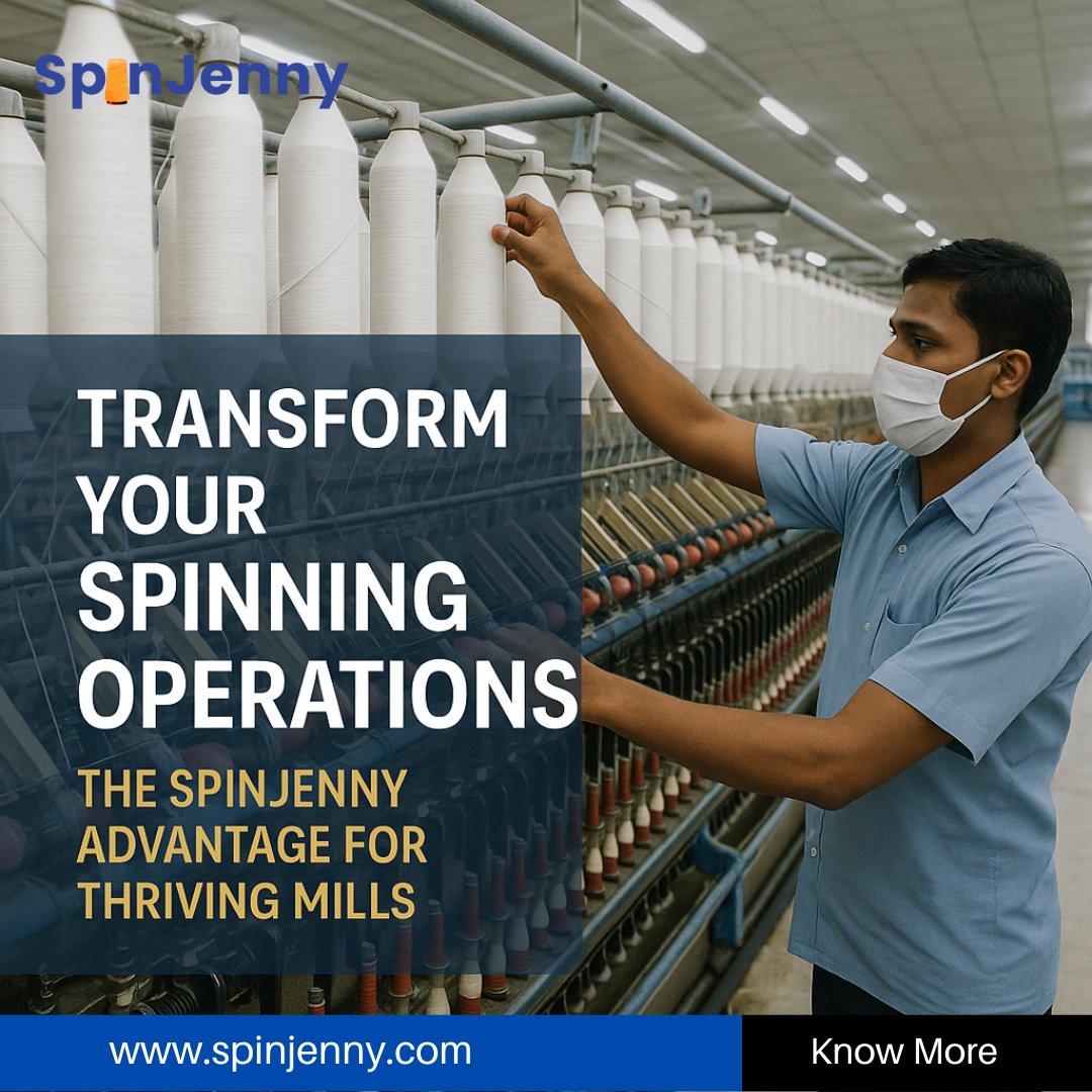 TextileERP's tweet image. SpinJenny doesn&apos;t just streamline processes—it empowers your workforce. Operators become more productive, supervisors get actionable insights, and leadership gains the transparency needed to make strategic decisions fast.
spinjenny.com
#SpinningInnovation #SpinJenny