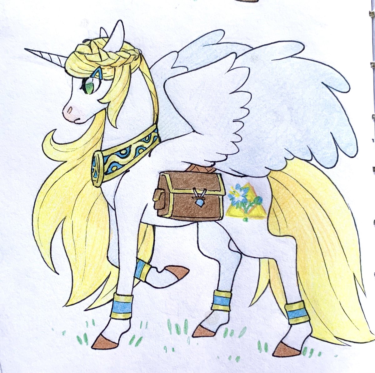 I still like these pony Link and Zelda drawings I made in 2022
#botw