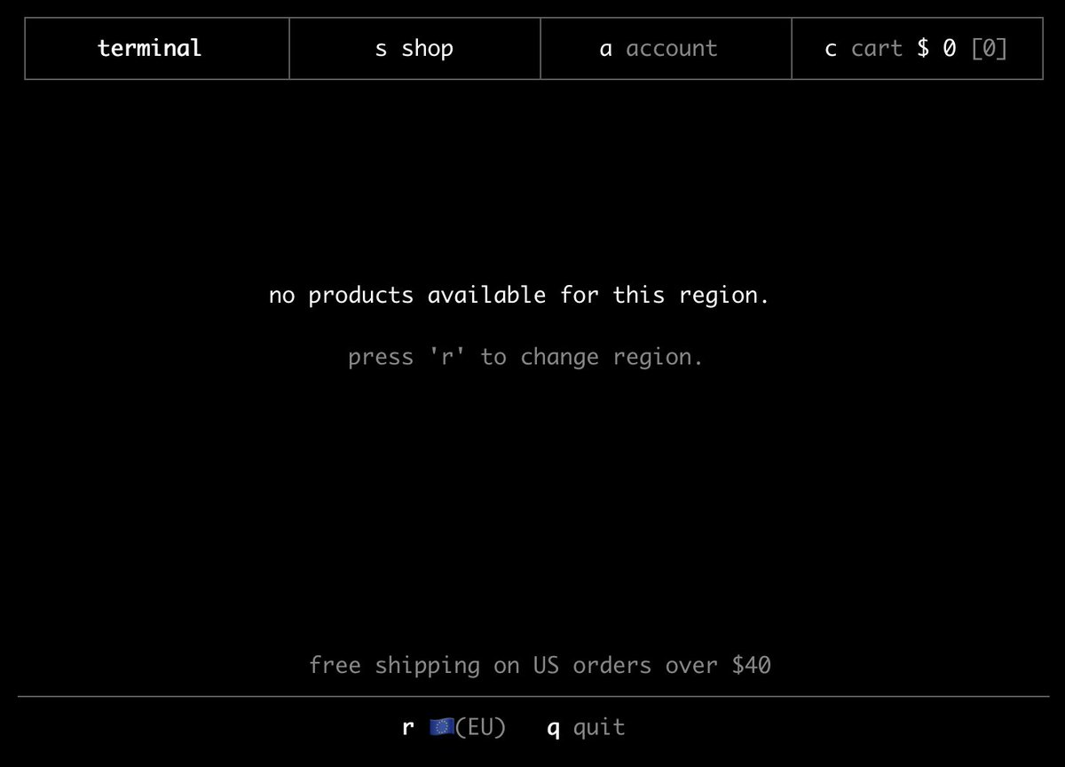 mouselike12's tweet photo. When will we finally be able to buy coffee in Europe using ssh https://t.co/3iKHmHn70J? @ThePrimeagen https://t.co/RUKt5iUxO1