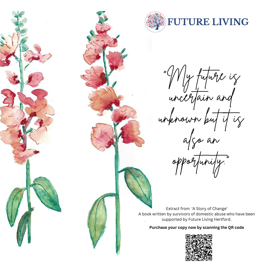 Looking for an inspiring read this summer? Why not grab a copy of 'A Story of Change' a book written by clients of #FutureLivingHertford who have survived domestic abuse.
 You can purchase a copy on our website: futurelivinghertford.co.uk/product/story-… for £15.