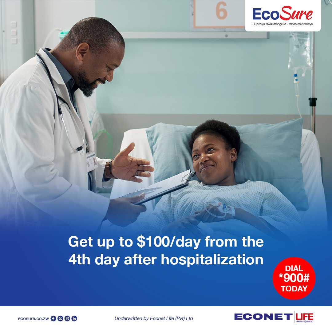 Hospital bills and lost income can add up fast. That’s why EcoSure gives you up to $100 per day from the 4th day of hospitalization to help ease the burden.

Dial 900# and select Hospital Cashback today!
#EcoSureCashback #HospitalCoverMadeEasy #SecureYourPeaceOfMind