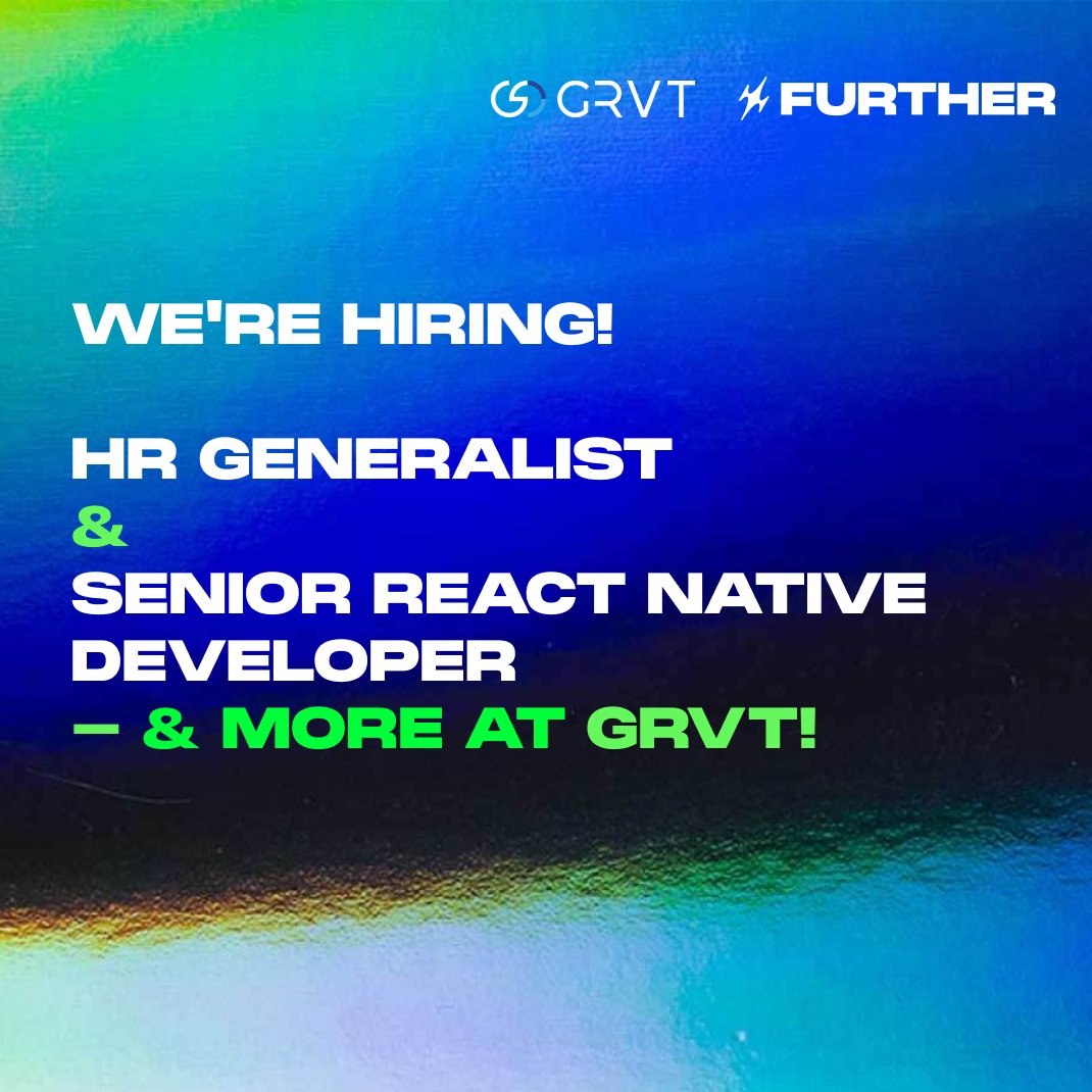 In this week's #WeAreHiring series, we're spotlighting multiple job opportunities from <a href="/grvt_io/">Grvt</a>!

1️⃣ <a href="/grvt_io/">Grvt</a> HR Generalist – This role will focus heavily on HR administration and operational excellence, ensuring smooth processes across onboarding, offboarding, vendor management,