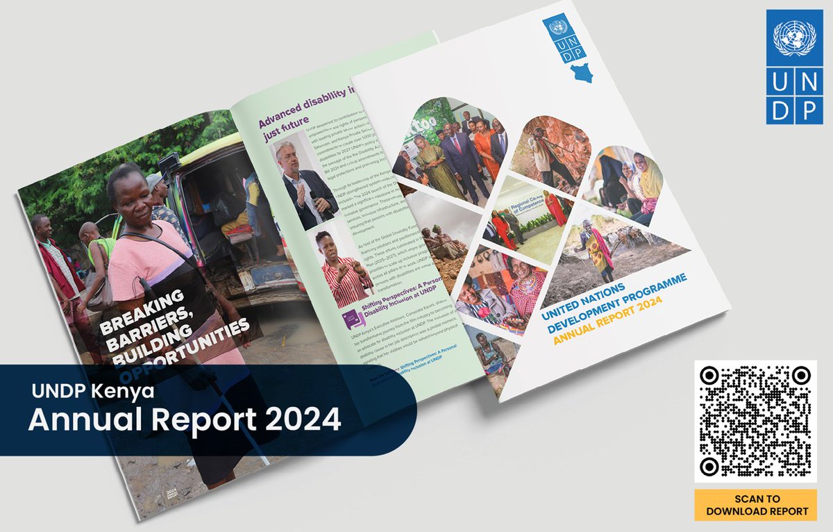 UNDPKenya's tweet image. 📘 Our @UNDP Kenya Annual Report 2024 is here!
What does it take to drive people-centered, sustainable development in a rapidly changing world?
🔹Bold innovation.
🔹Resilient communities.
🔹Strong partnerships.
From digital skilling to green growth to inclusive governance, our…