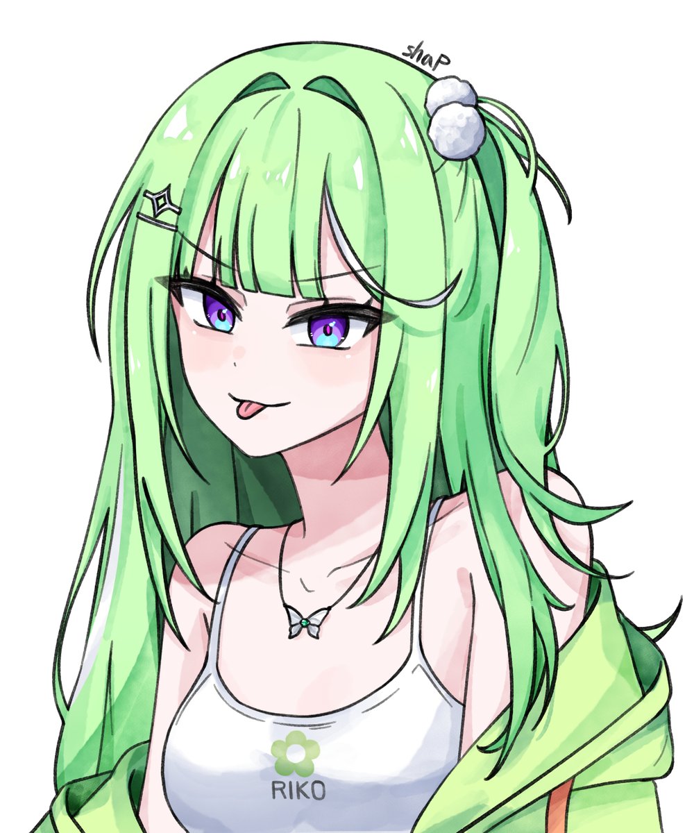 Roshap6's tweet image. 💚
#riko_art #illust #illustration