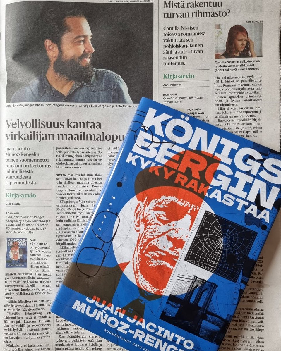 Desayunando con el Helsingin Sanomat, el diario más leído de Finlandia. 
#LacapacidaddeamardelseñorKoönigsberg