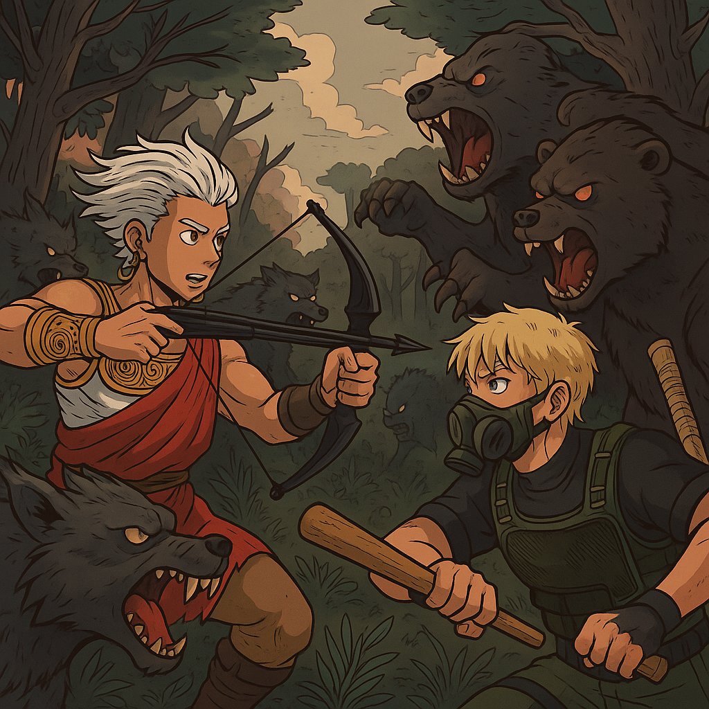 0GBeasts's tweet photo. The Hunt Has Begun. 
Warriors. Beasts. Bio-enhanced chaos.
A primal forest where only the fearless survive.
One mission: Survive the rise of OG Beasts.
🧬 Hybrid NFTs. Savage utility.
❤️‍🔥 Built for the bold.
🔁 RT to join the hunt early. https://t.co/Nc7H4G3RRy