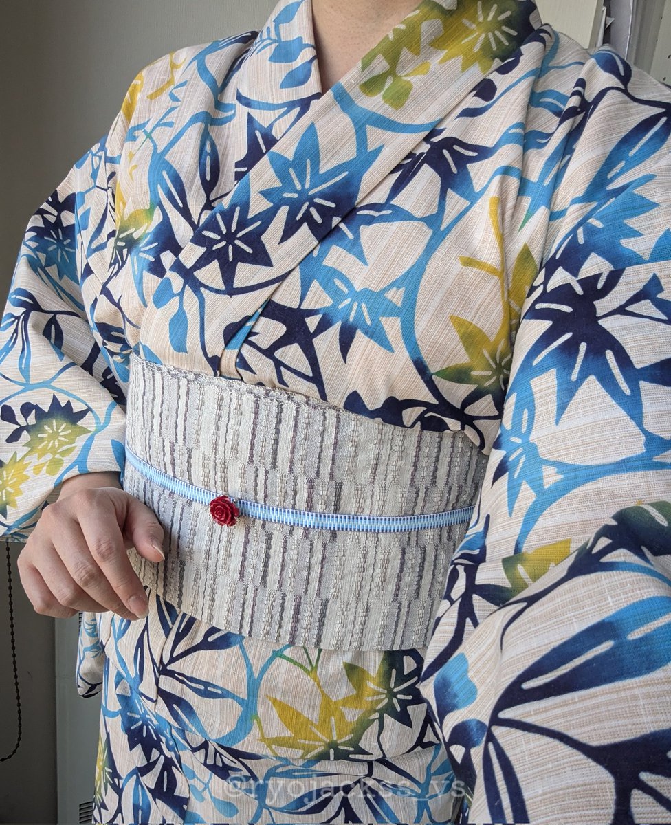 美しいキモノで舘様が着ていた竺仙の浴衣の反物とまさかのご縁を頂いて