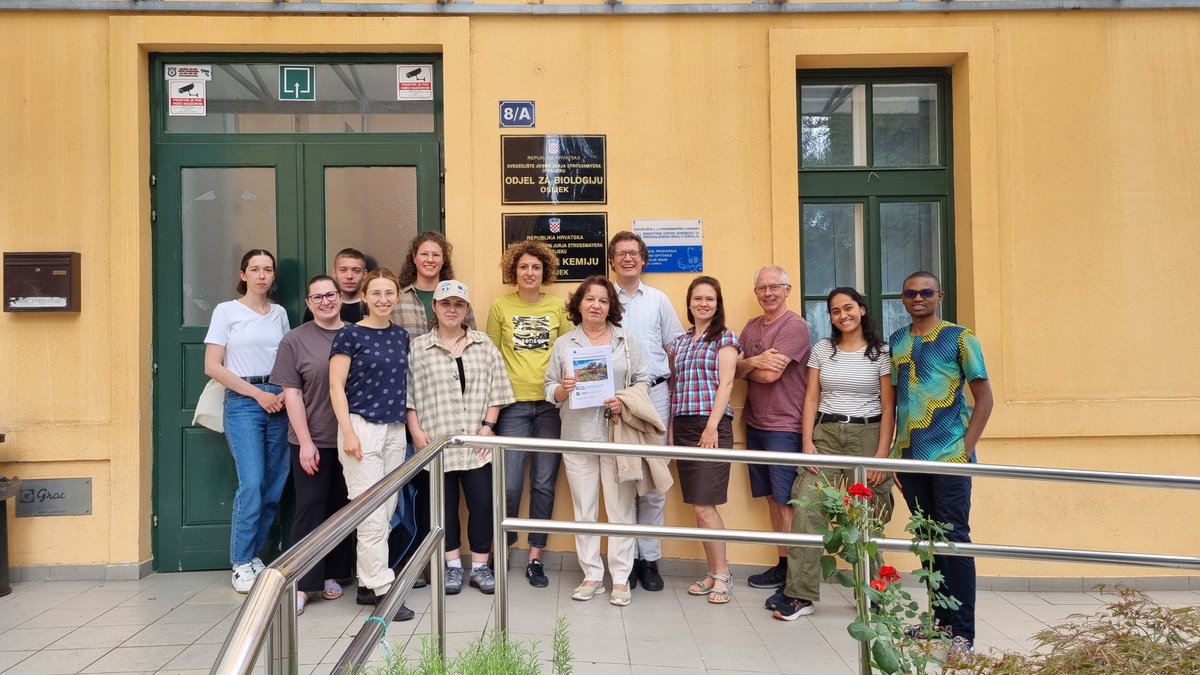 BOKU_IHG's tweet image. BIGER members joined the CEEPUS–EcoManAqua Summer School in Osijek & Kopački Rit🌊
Prof. Thomas Hein lectured on floodplain ecology, and Dr. Olena Bilous on algae ecology. Students Nadija Čehajić & Bhargavi Nerikar gained hands-on experience in biodiversity & conservation