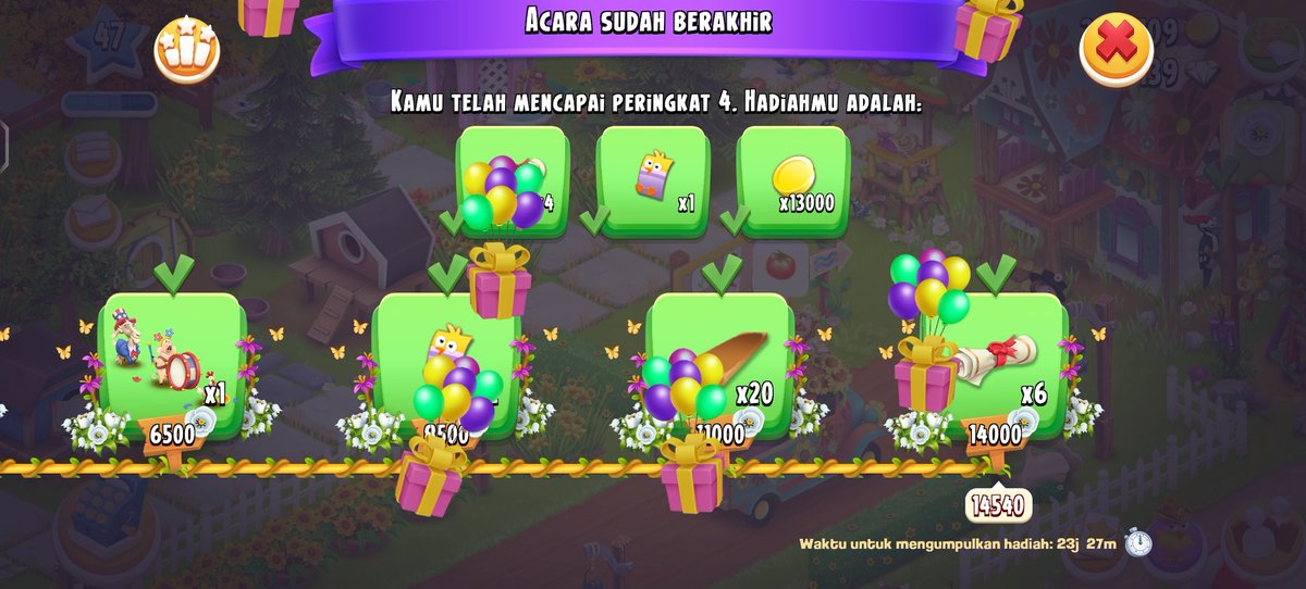 awanlumer's tweet image. Akhirnya event mematikan ini kelar juga