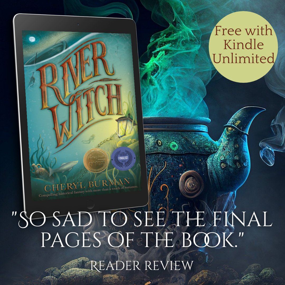 Alone, in hiding, Hester battles for her life and her dream .

“How Hester navigates her plight kept me turning the pages late into the evening”

“Vivid world-building, angst &amp; more – I was hooked.”

mybook.to/RiverWitch

#historicalfantasy #historicalfiction #romance #book