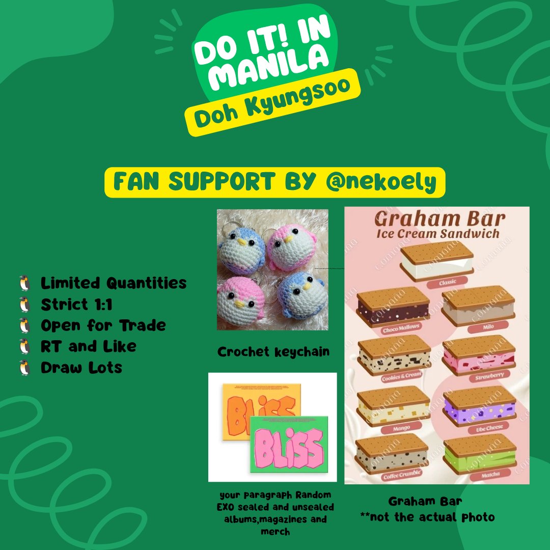#KYUNGSOO DO IT! In Manila

Fan Support by <a href="/nekoely/">☽̶☾ELLIE|☽̶☾EXO IS 9, AND WILL ALWAYS BE 9</a>

👱‍♂️Location : TBA
👱‍♂️Please see photo for additional info
👱‍♂️open for kind donations 

#DOHKYUNGSOO #DOIT_inMANILA #DoItManila #SooTerrificinMNL #EXO #Kyungsoo #BLISS_도경수_SING_ALONG