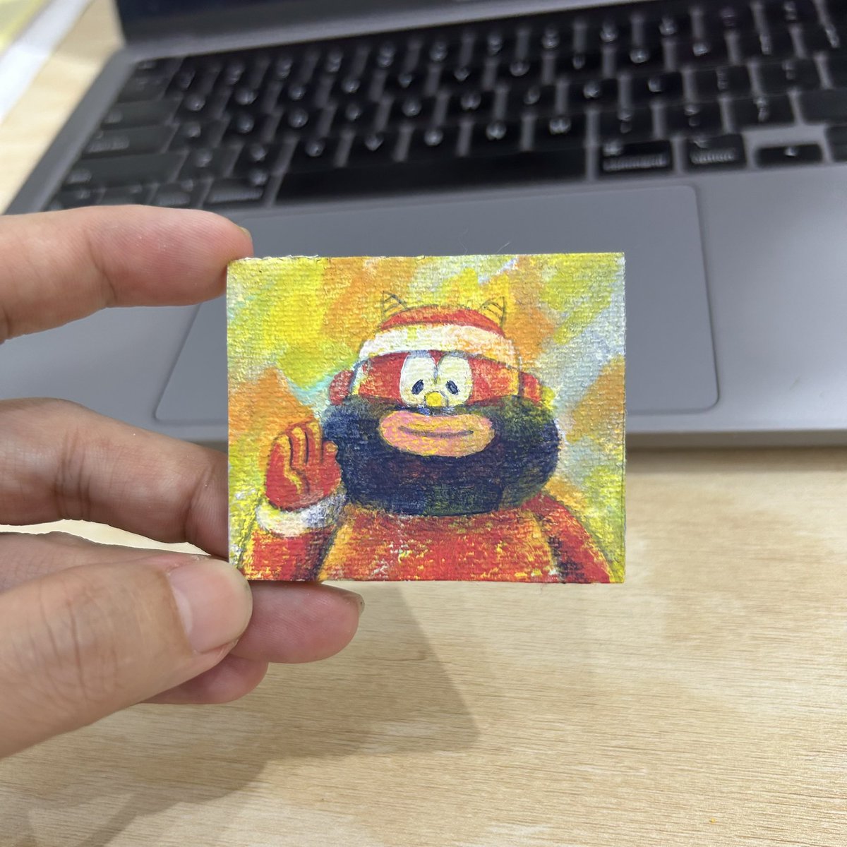 Preparing new painting for Solo exhibition in Bangkok