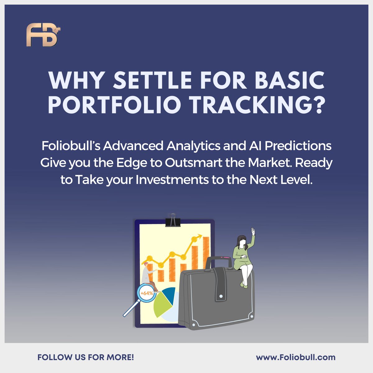 WHY SETTLE FOR BASIC PORTFOLIO TRACKING?
.
➡️Download our App today: lnkd.in/gvT4DaYH
.
#crypto #trading #traders #investment #digitalassets #cryptotrading #cryptotrader #portfolio #innovation #technology #Foliobull