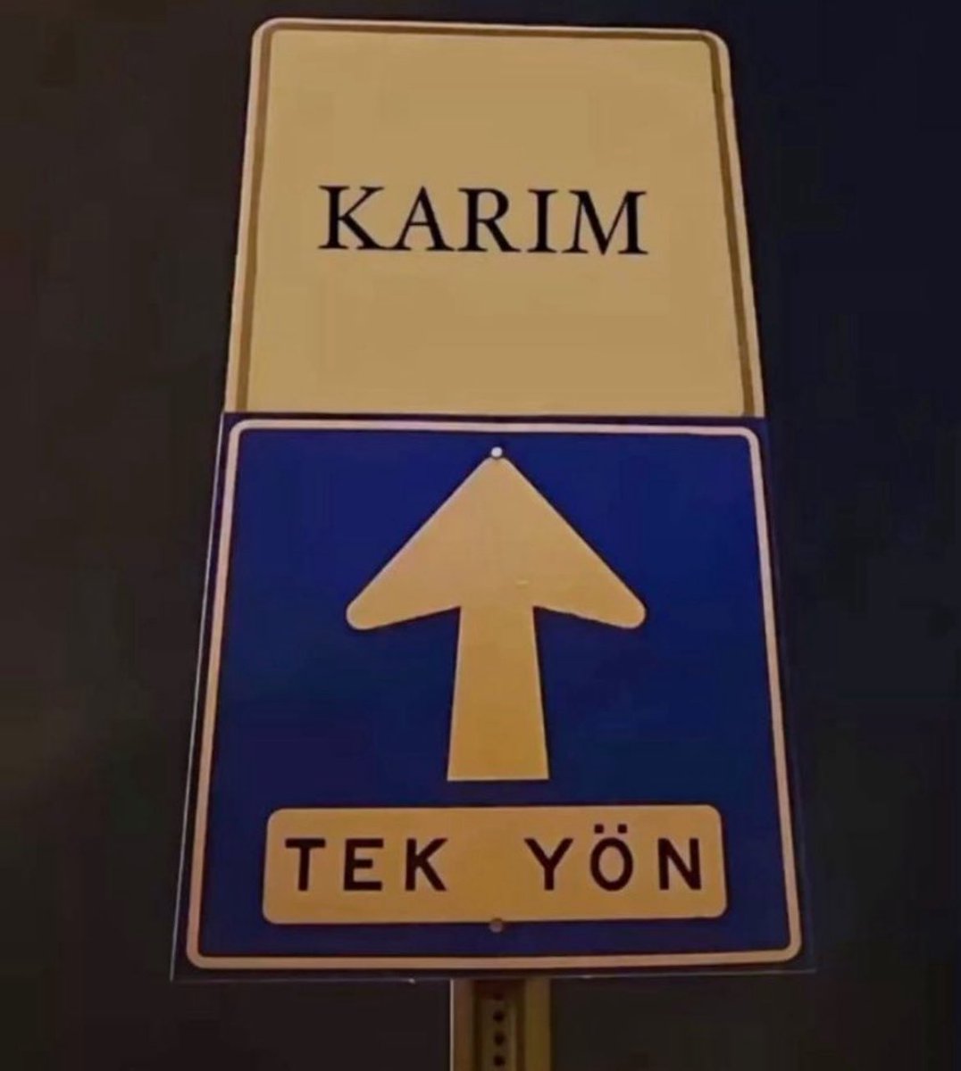 Erkek adamın yönü bellidir